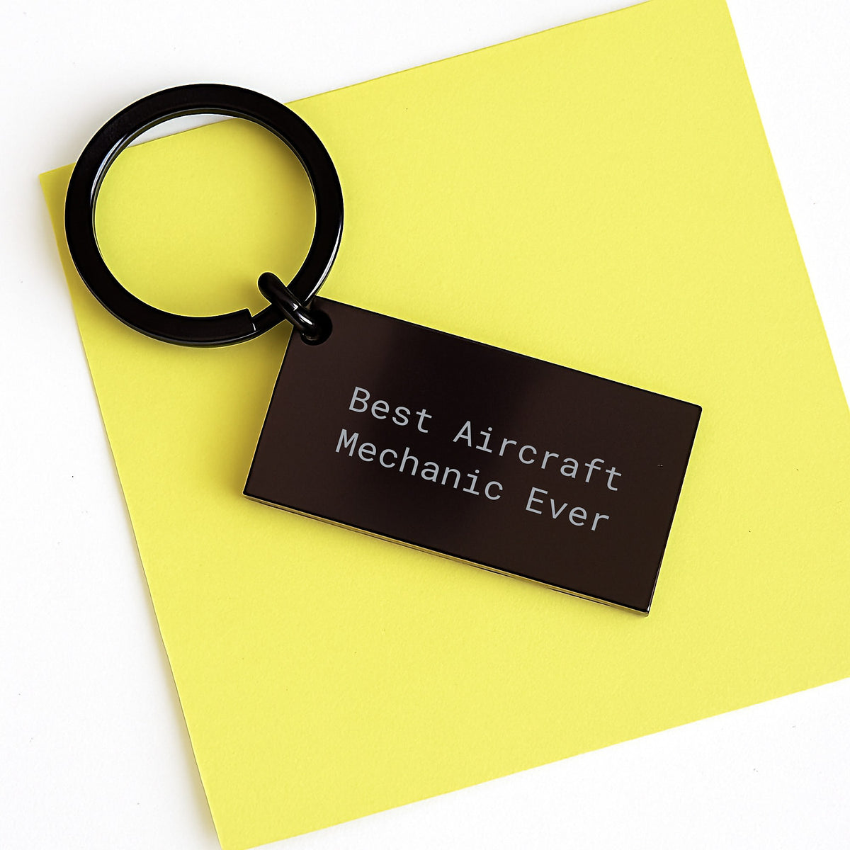 Aircraft Mechanic Keychain, Funny Quote 'Best Aircraft Mechanic Ever' Gifts from Men to Friends, Valentine's Unique Keychain for Men - Image 3