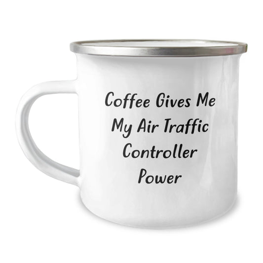 Air Traffic Controller Funny Quote Gifts from Friends for Valentine's Unique Camping Mug - Image 1