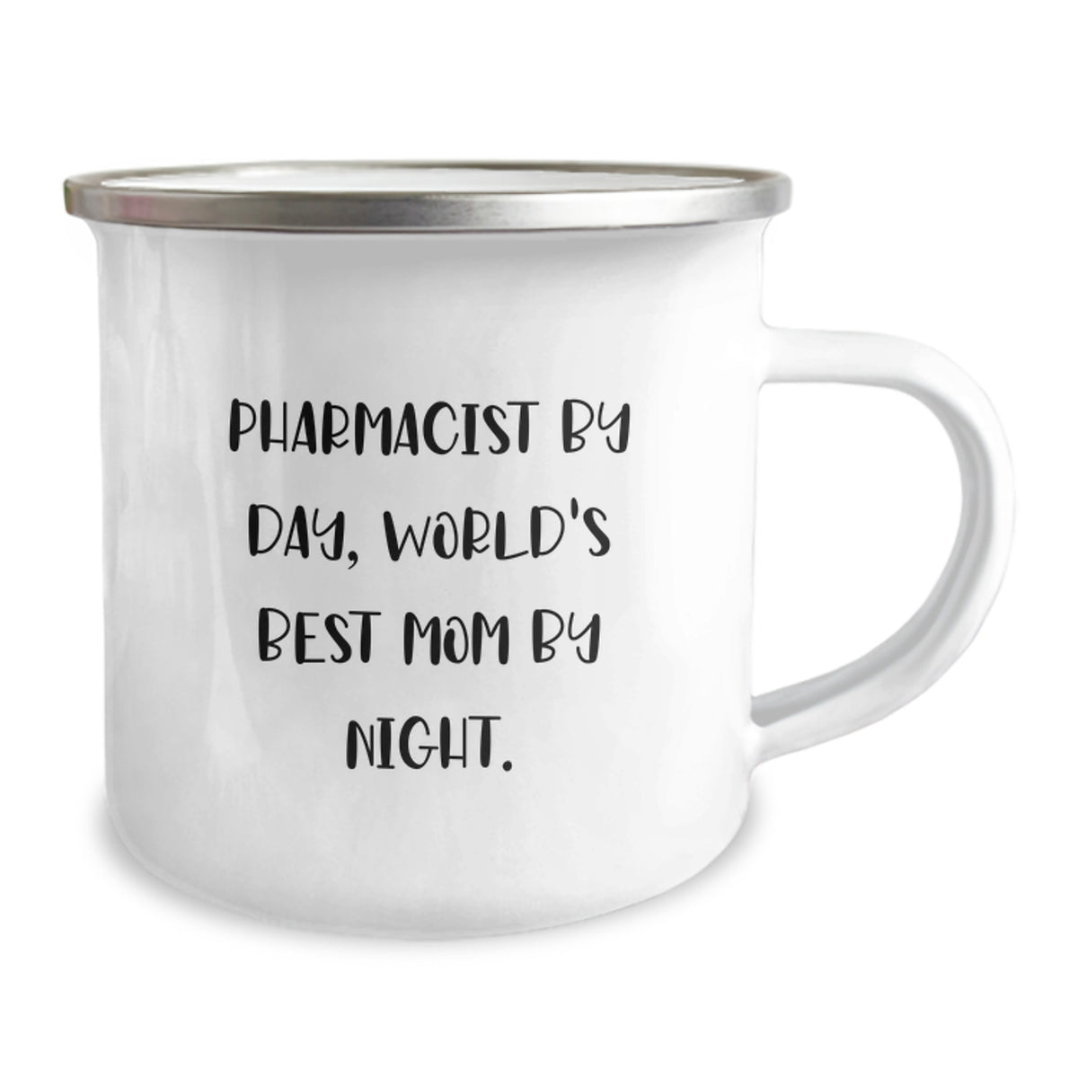 A Funny Gift for Pharmacist, 'Pharmacist By Day, World's Best Mom By Night' Camping Mug, Christmas Unique Gifts for Pharmacist, Gifts from Mom to Pharmacist - Image 2