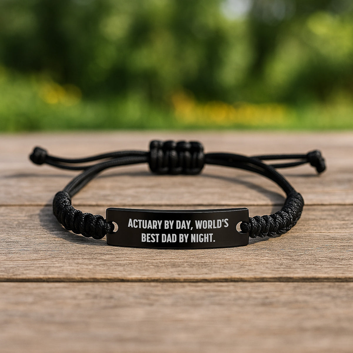 Actuary By Day Funny Rope Bracelet Gifts for Him on Valentine's, Actuary Unique Accessories - Image 2